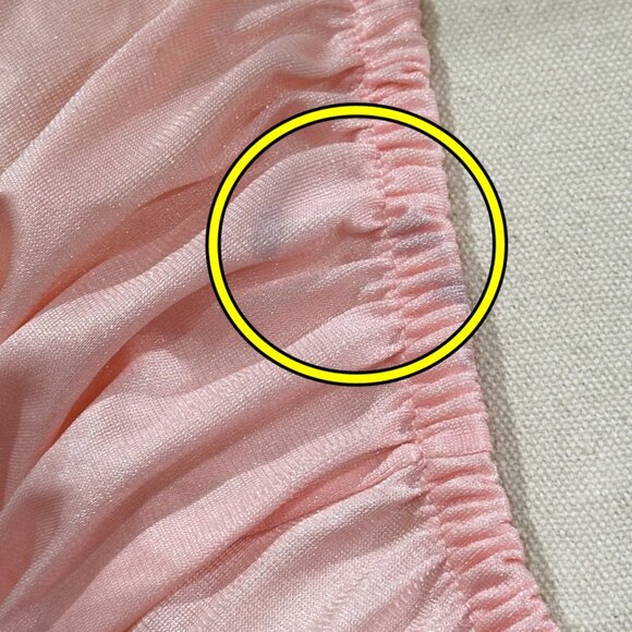 Vintage JC Penney Long Nightgown Size M Pink Empire Waist Peignoir Dreamy *READ - Picture 7 of 9